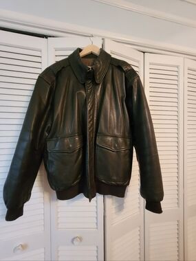 L.L. Bean Leather Bomber Jacket